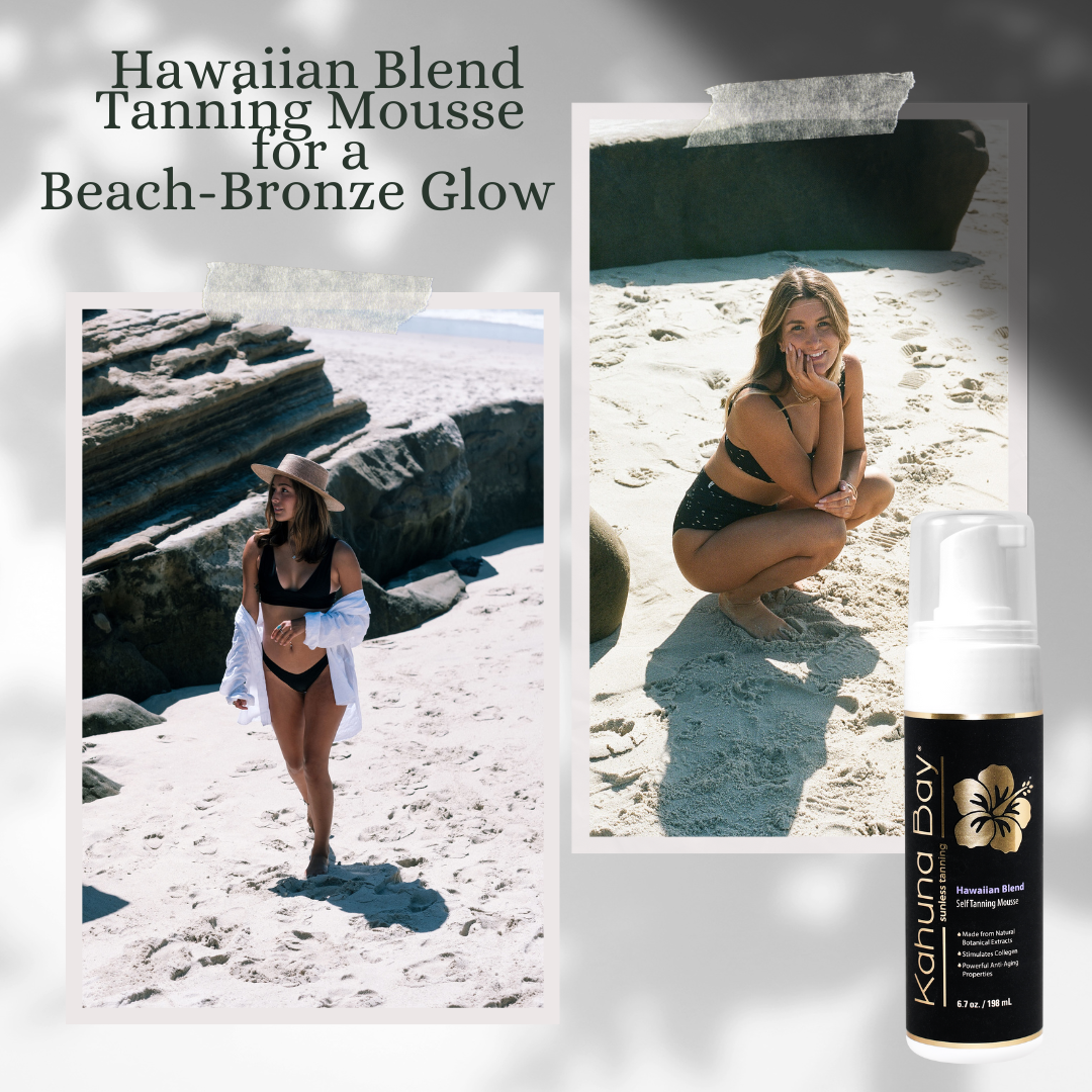 Kahuna Bay Tan Sunless Hawaiian Blend Self Tanning Mousse: Your Gateway to a Tropical Glow, 6.7 Oz.
