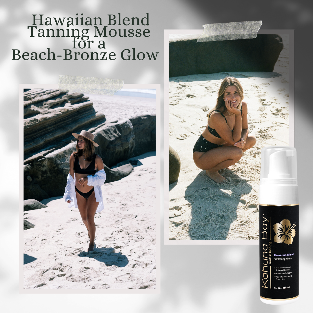 Kahuna Bay Tan Sunless Hawaiian Self Tanning Mousse: Your Gateway to a Tropical Glow, 6.7 Oz.