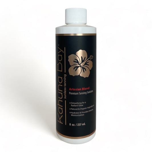 Kahuna Bay Tan Artesian Blend Extra Dark Spray Tan Solution 8 oz - Ethical, Deep Bronze Perfection