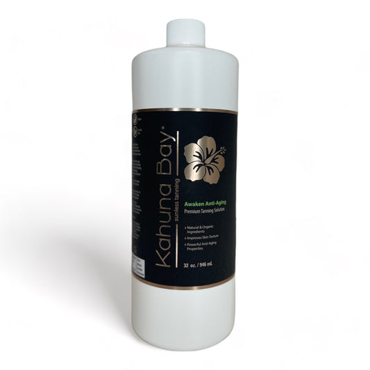 Kahuna Bay Tan,Awaken Anti-Aging Dark Spray Tan Solution, 32oz bottle anti-aging formula