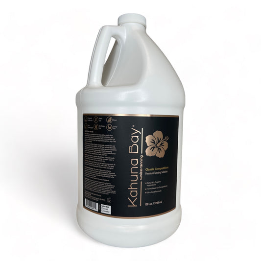 Kahuna Bay Tan Classic Competition Spray Tan Solution, 128 oz Gallon| Proven Comp Tan Winner