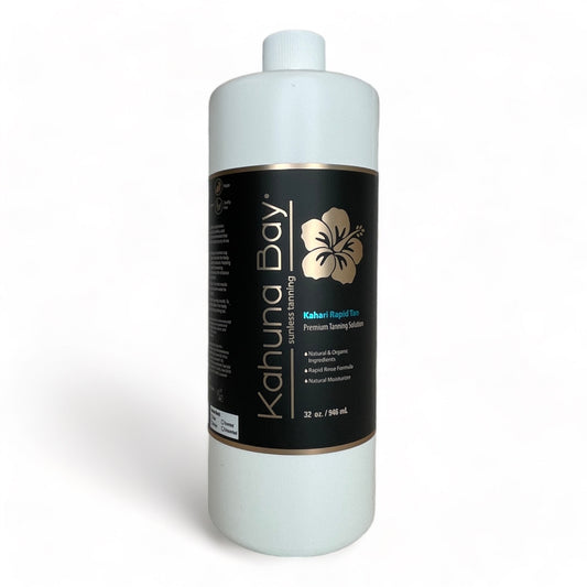 Kahuna Bay Tan, Kahari Rapid Spray Tan Solutions - Fast Developing,  32oz, Silky Smooth Skin