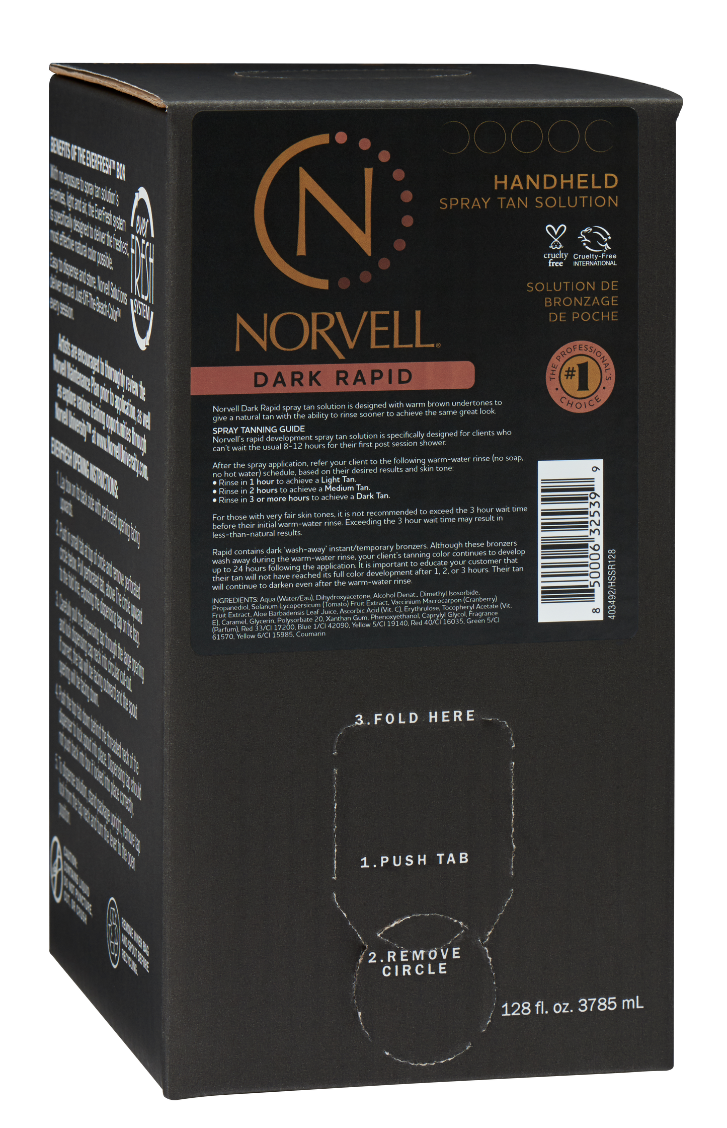 Norvell Dark Rapid One Hour Solution, 128 oz Gallon