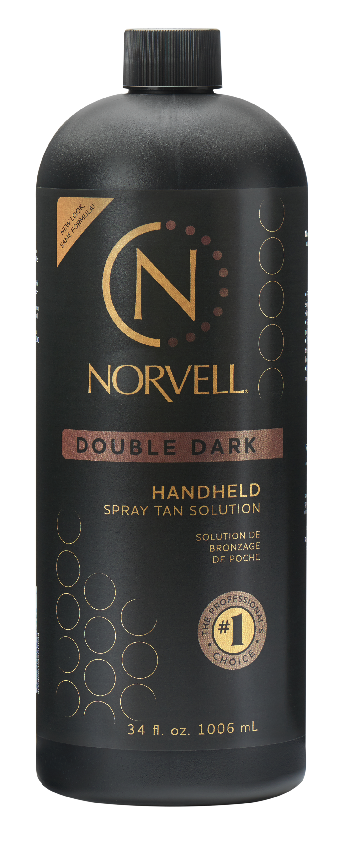 Norvell Double Dark Premium Spray Tan Solution, 34 oz Liter