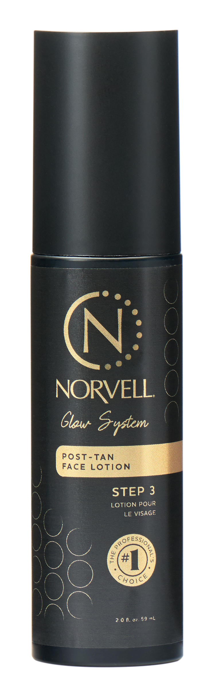 2 oz. bottle of norvell post tan face lotion