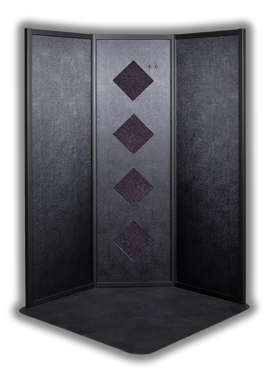 PRO Premium Black Sunless Tanning Overspray Extraction Booth