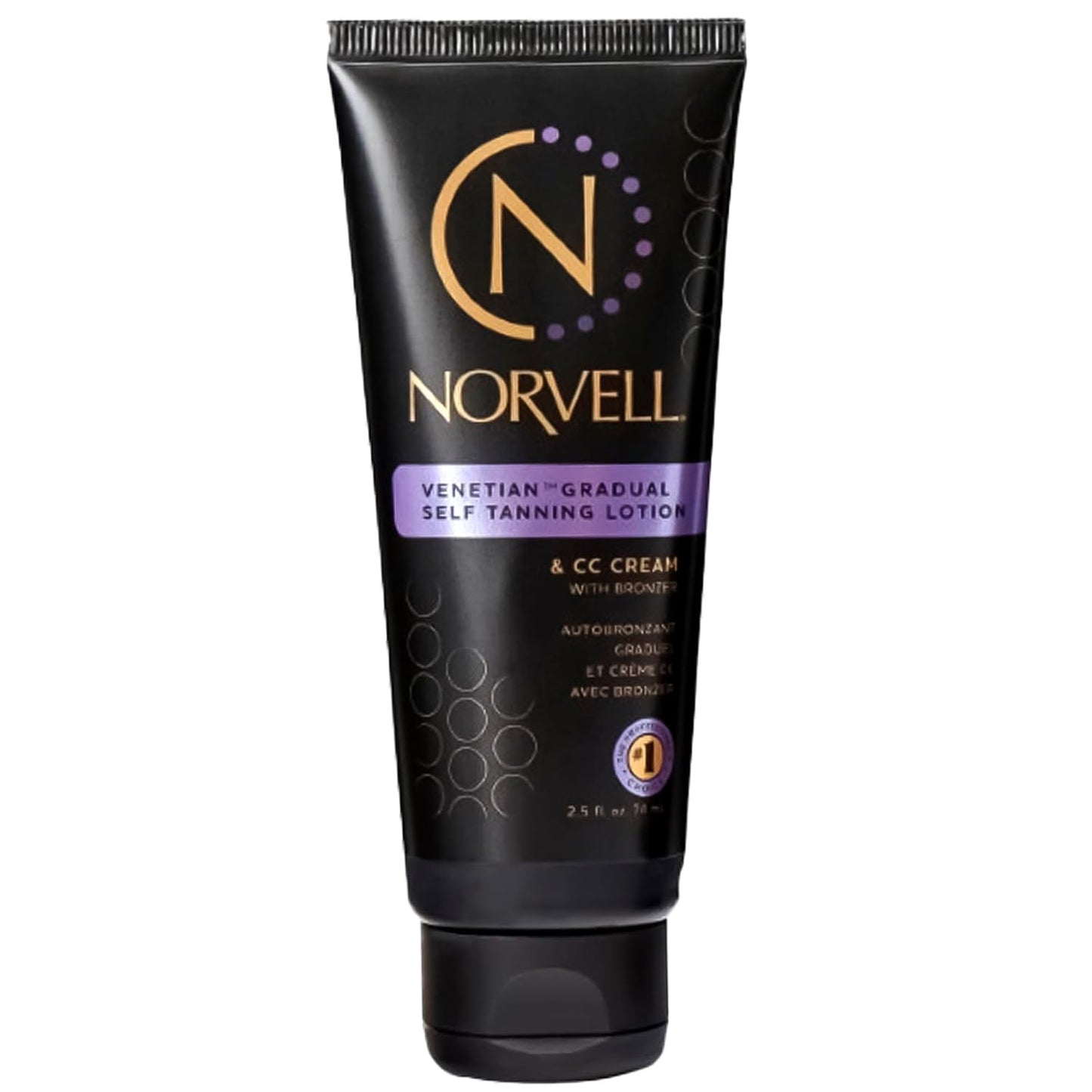 Norvell Venetian Gradual Self Tanning Lotion & CC Cream with Bronzer, 2.5 oz
