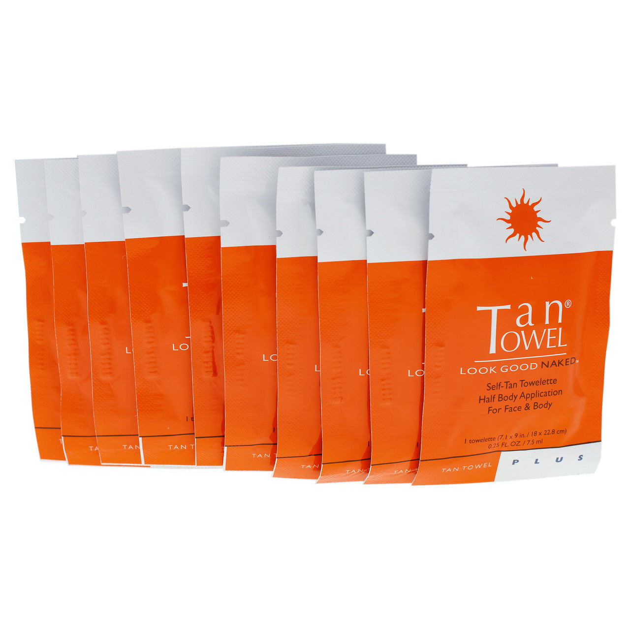 Tan Towel Half Body Plus, 10 Count