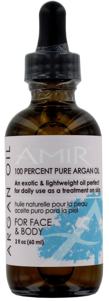 Amir 100% Pure Argan Oil Bottle - Natural Anti-Aging Skin Care