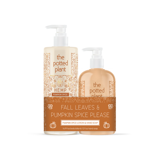 The Potted Plant Pumpkin Spice Lotion and Hand Soap Duo Bundle 16.9 fl oz Lotion & 12 fl oz Hand Soap
