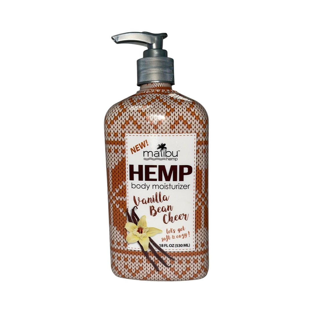 Malibu Hemp Vanilla Bean Cheer Body Moisturizer, 18 oz