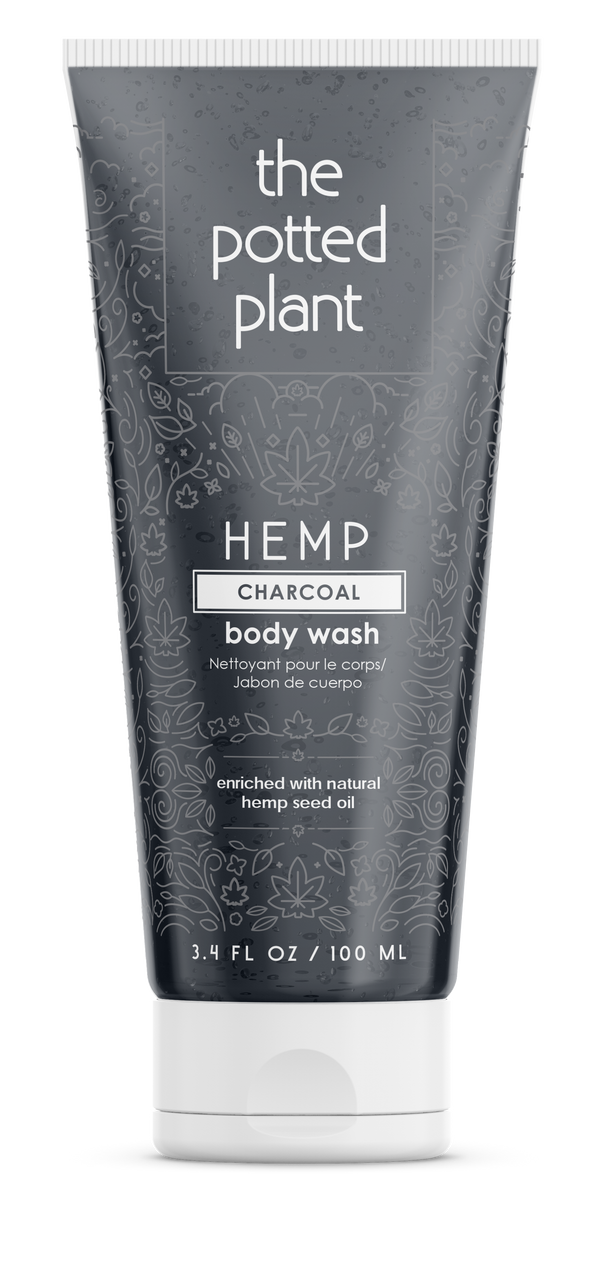 the potted plant hemp body wash The Potted Plant Charcoal Wash 3.4 oz