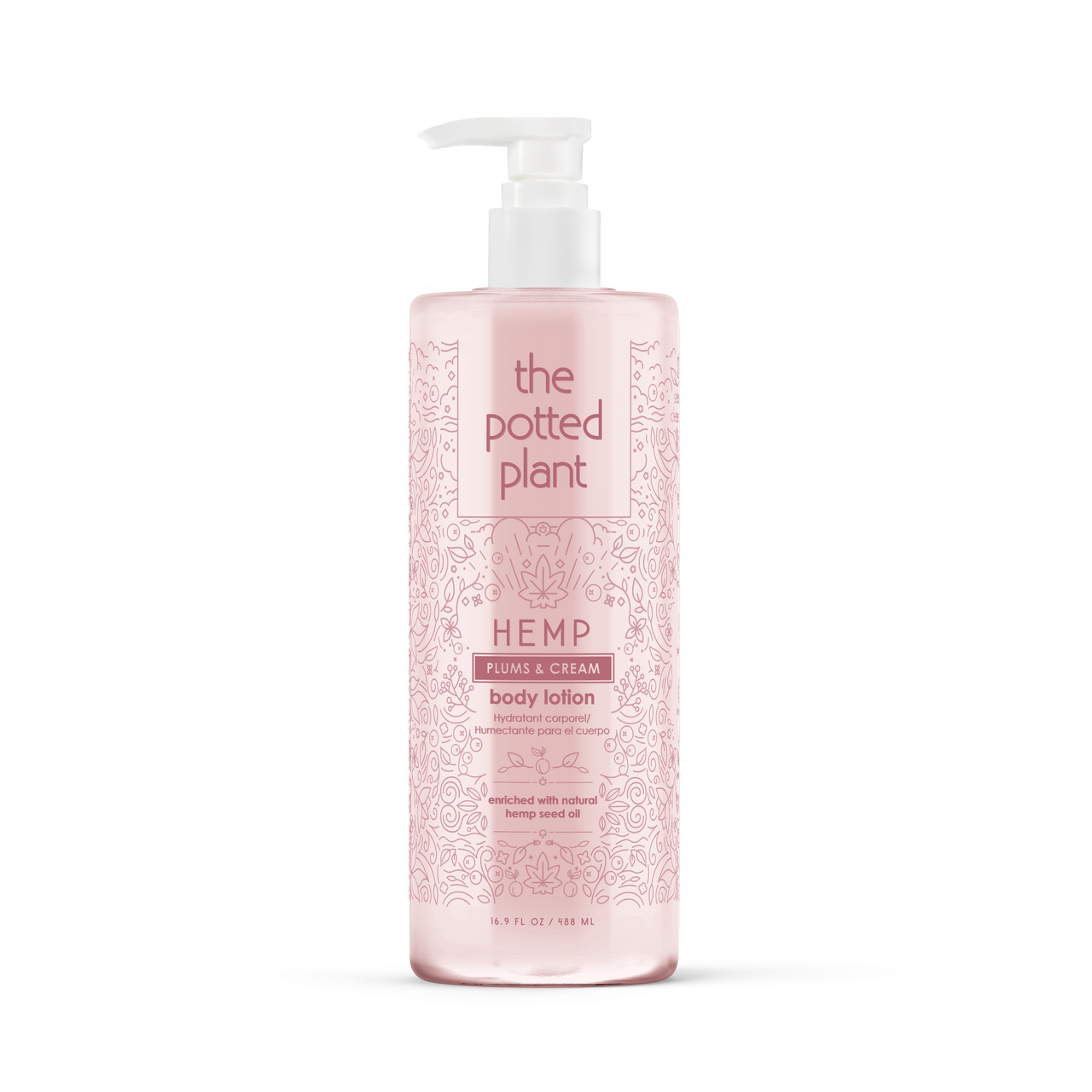 The Potted Plant Plums and Cream Body Post-Tan Moisturizer Lotion 16.9 oz