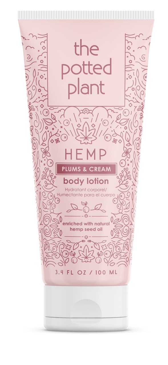the potted plant hemp lotion The Potted Plant Hemp Plums & Cream Body Lotion 3.4OZ
