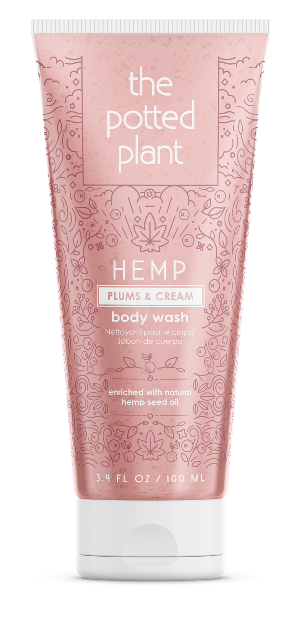 the potted plant hemp body wash The Potted Plant Plums & Cream Body Wash 3.4 oz