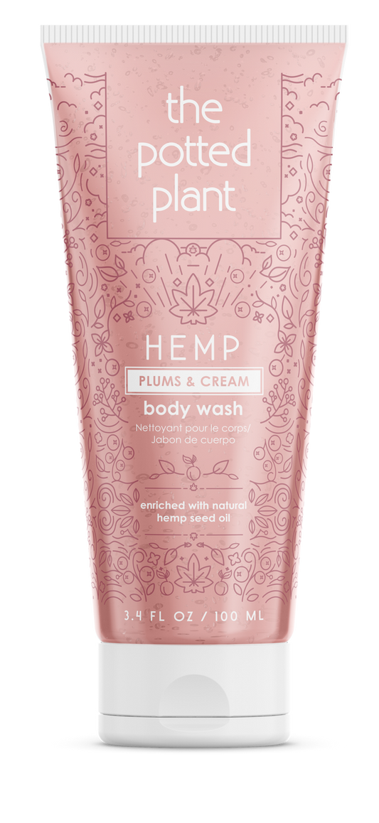 The Potted Plant Plums & Cream Body Wash 3.4 oz