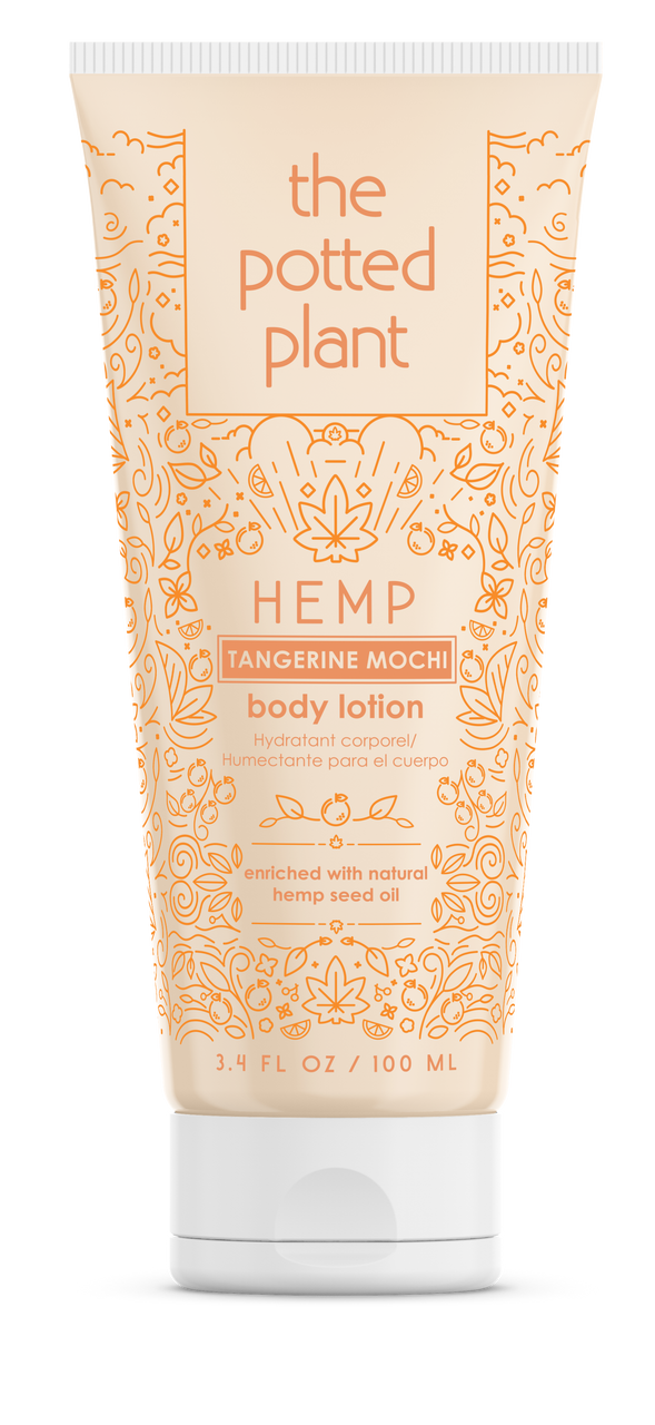 the potted plant lotion The Potted Plant Tangerine Mochi Body Post-Tan Moisturizer Lotion 3.4 oz