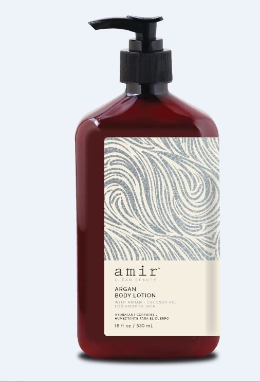 Amir Clean Beauty Argan Body Lotion, 18 oz