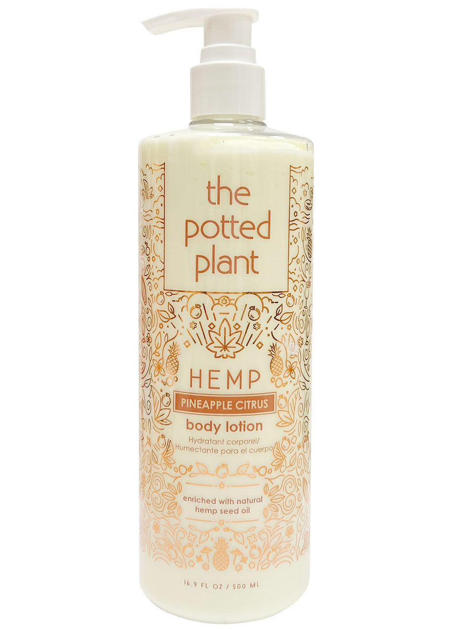 The Potted Plant Pineapple Citrus Body Post-Tan Moisturizer Lotion 16.9 oz.