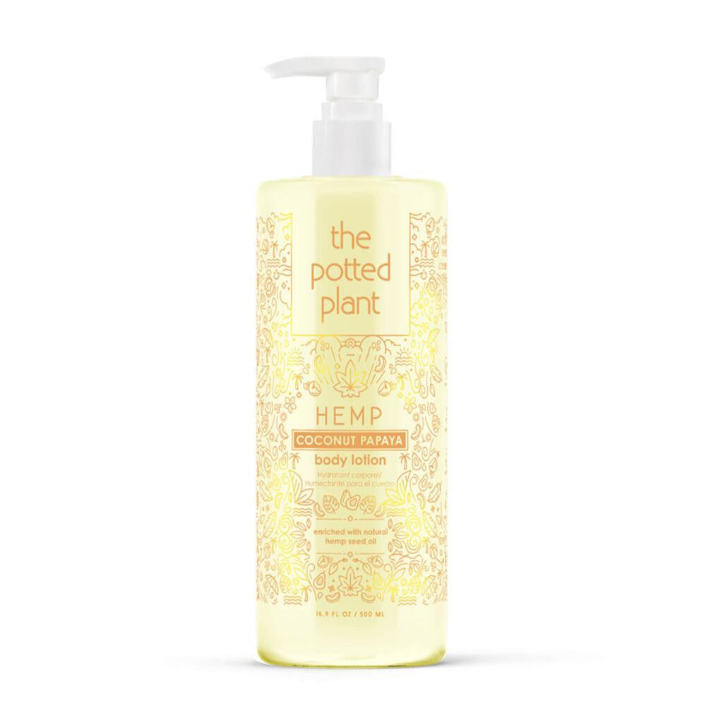 The Potted Plant Coconut Papaya Body Post-Tan Moisturizer Lotion 16.9 oz