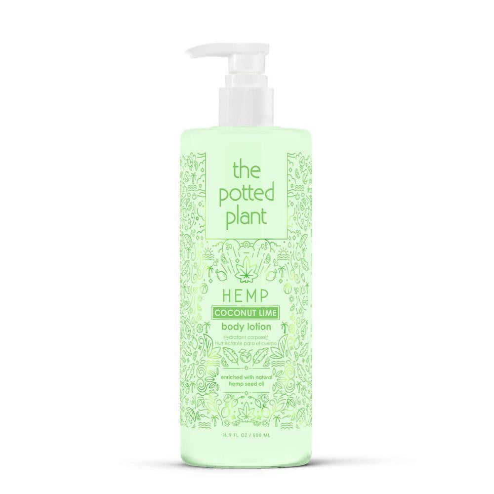 The Potted Plant Coconut Lime Post-Tan Moisturizer Body Lotion 16.9 oz