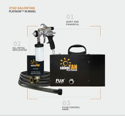 Fuji Spray Sunless 2150 salonTAN Platinum M-Model Spray Tan System FREE GIFT WITH PURCHASE