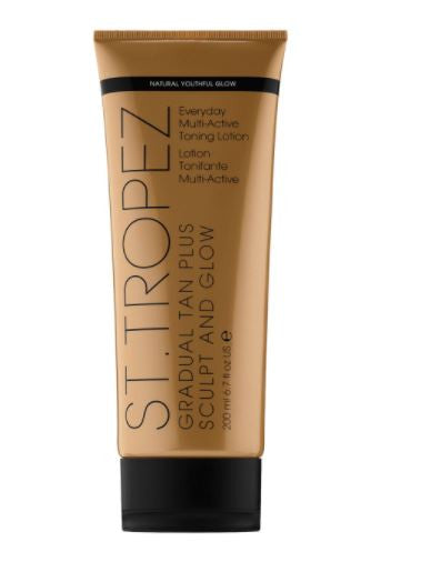 St. Tropez Gradual Tan Plus Sculpt & Glow Everyday Multi-Active Tanning Lotion, 6.7 oz