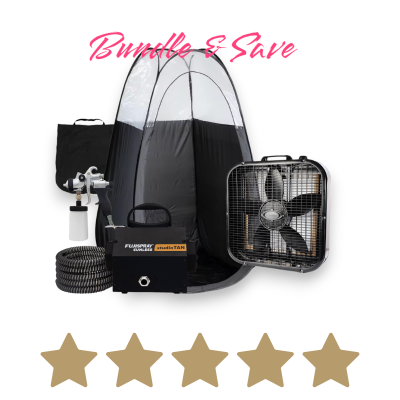 Spray Tan kit with tent, machine, fan