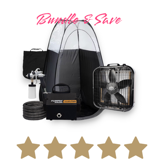 Spray Tan kit with tent, machine, fan