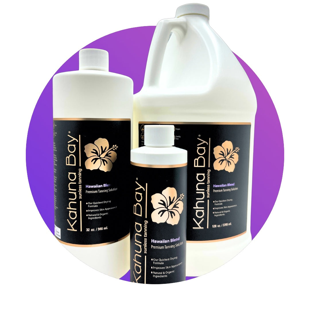 Hawaiian Blend by Kahuna Bay Tan Spray Tan Solution, 128 fl oz
