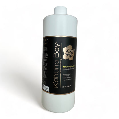 Kahuna Bay Tan for Men Sunless Tan Solution, 32 oz| Designed for a Masculine Bronze!