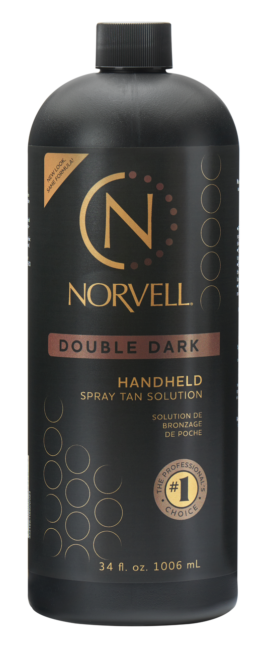 Norvell Double Dark Premium Spray Tan Solution, 34 oz Liter