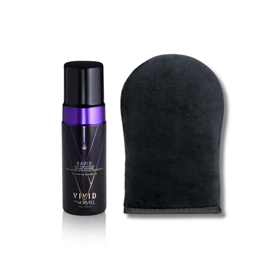 Norvell Ultra Vivid 1 Hour Rapid Mousse, 4 oz w/Mitt Combo