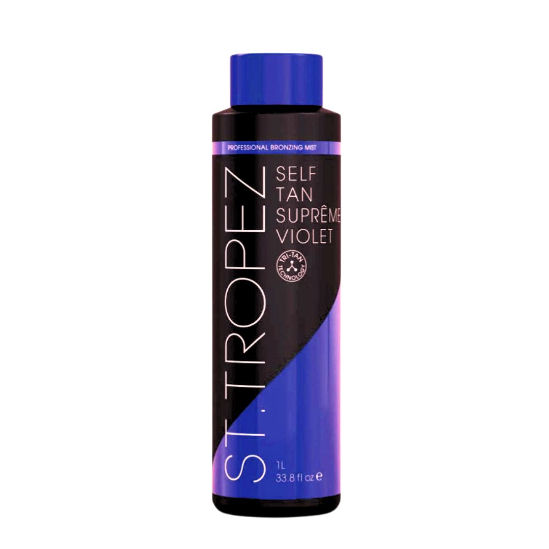 St. Tropez Supreme Violet Professional Bronzing Mist Spray Tan Solution, 34 fl. oz. Liter