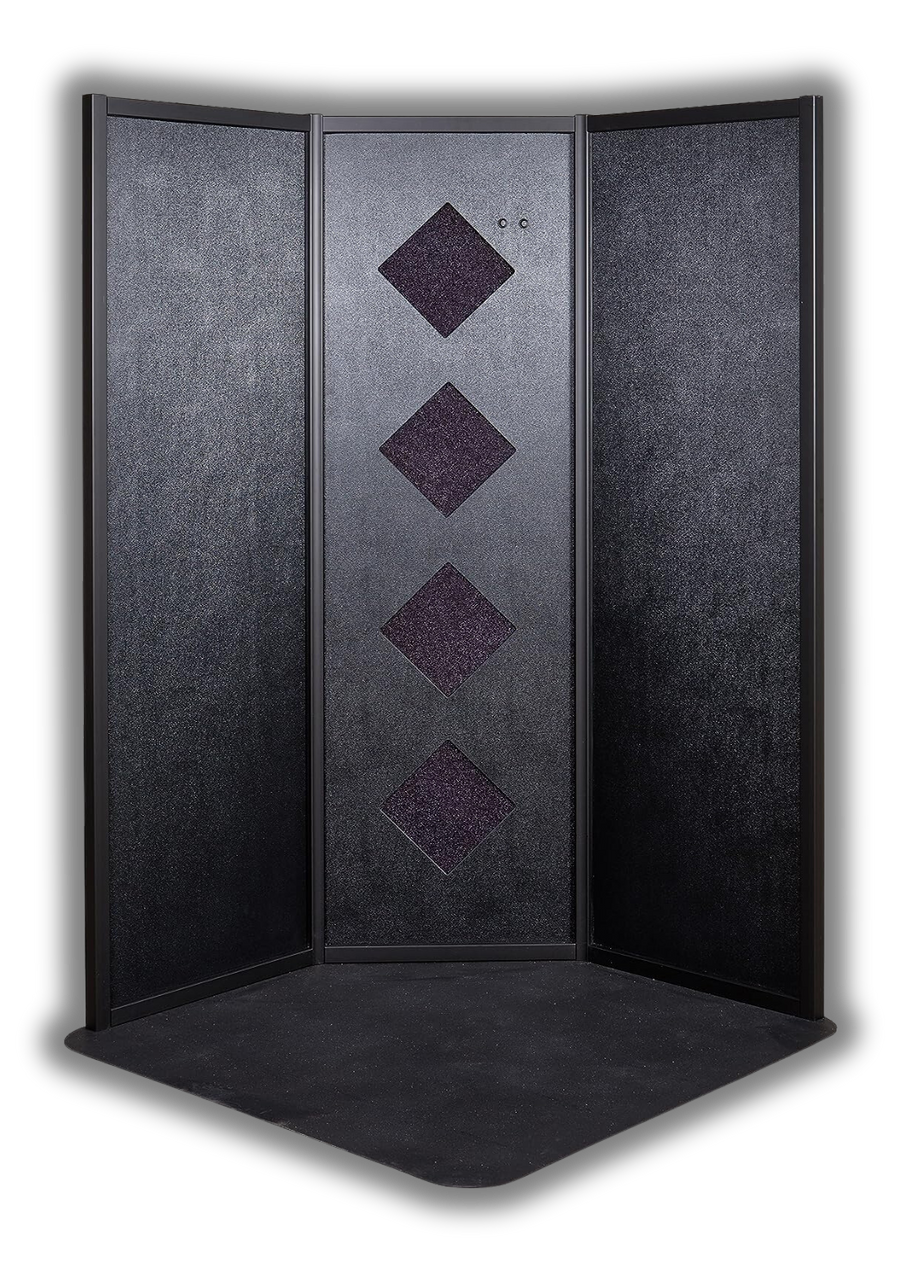 PRO Premium Black Sunless Tanning Overspray Extraction Booth
