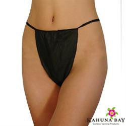 Eco-friendly disposable bikini underwear by Kahuna Bay Tan, ideal for spray tanning