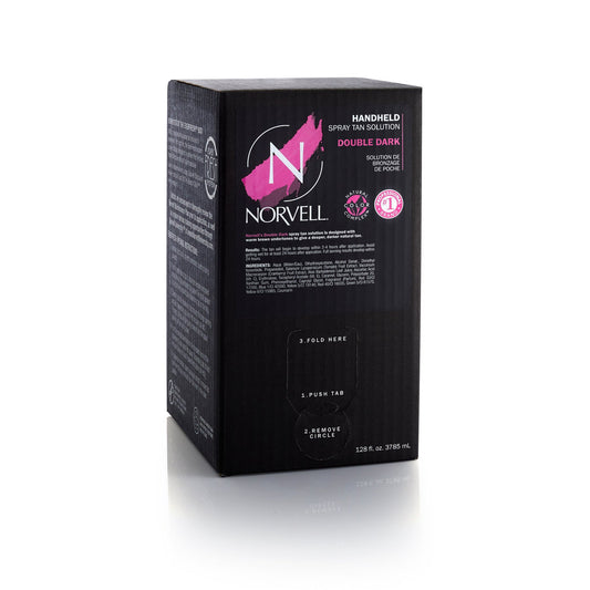 Norvell Double Dark Premium Airbrush Spray Tan Solution, 128 oz Gallon