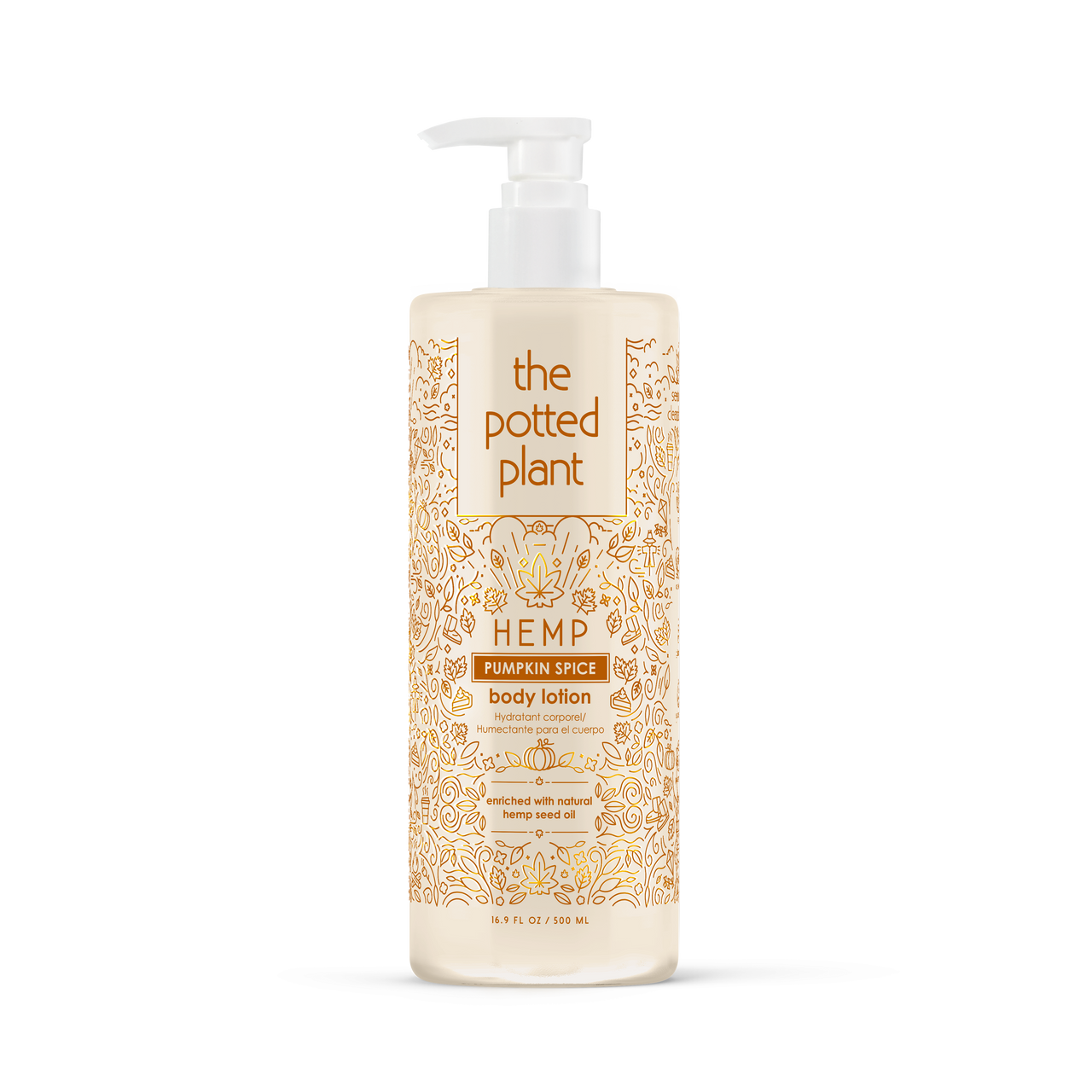 The Potted Plant Pumpkin Spice Body Post-Tan Moisturizer Lotion 16.9 oz