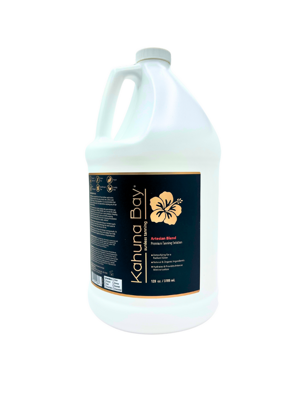 Kahuna Bay Tan Artesian Blend Original  Spray Tan Solution Gallon Bottle - Vegan and Cruelty-Free